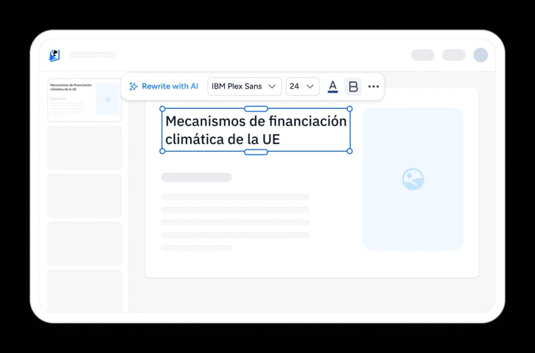 Traduce y luego afina con el editor de IA