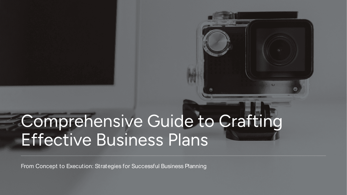 Modern Business Plan PowerPoint Template Preview - Business Presentation Design