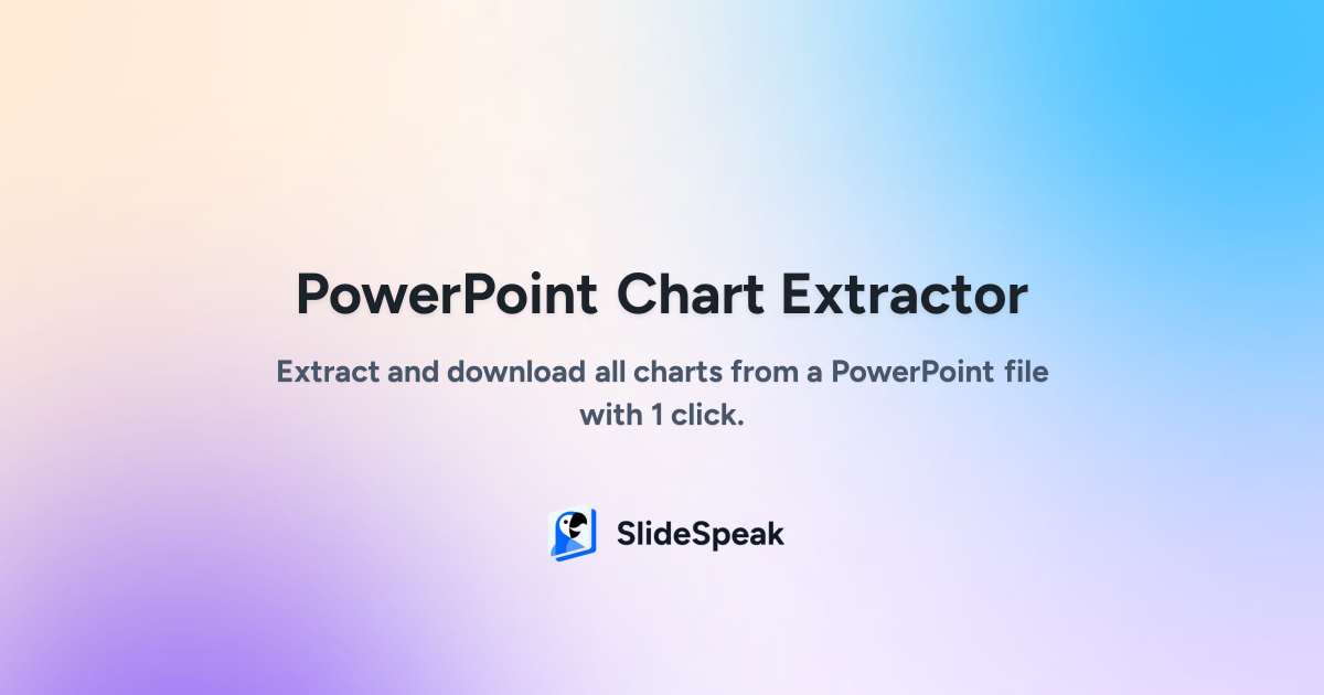 Extract Charts from PowerPoint - SlideSpeak