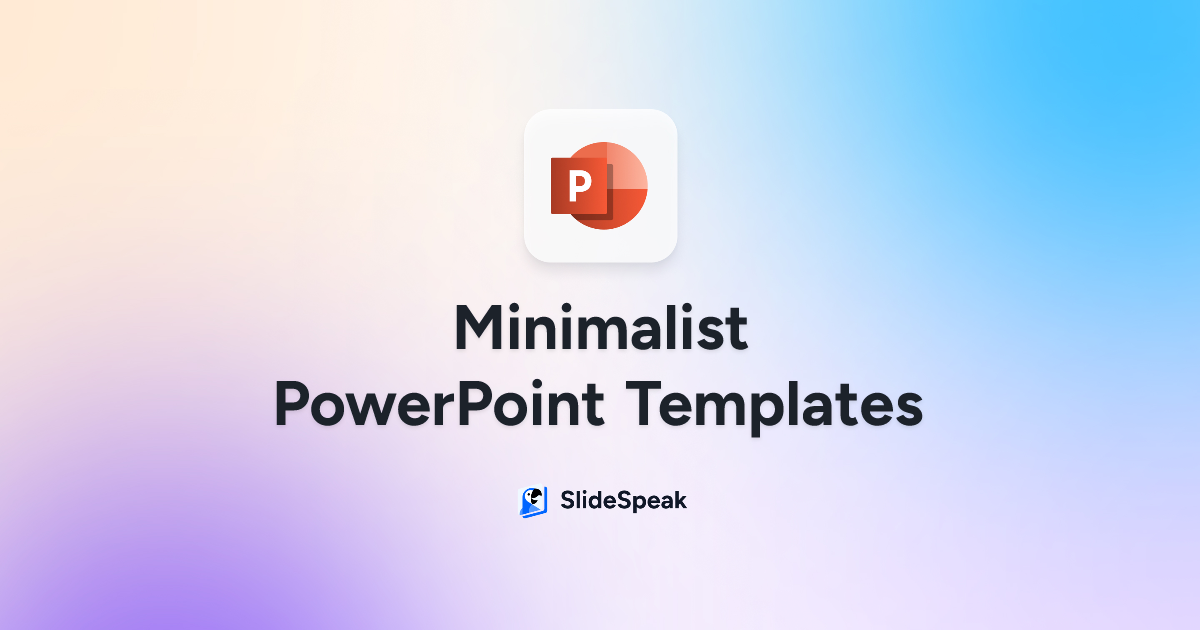 Minimalist PowerPoint Templates | Clean Simple Presentation Designs ...