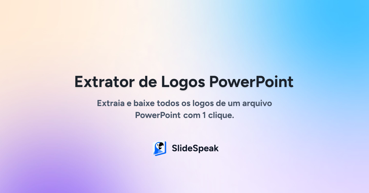 Extrair Logo do PowerPoint - SlideSpeak