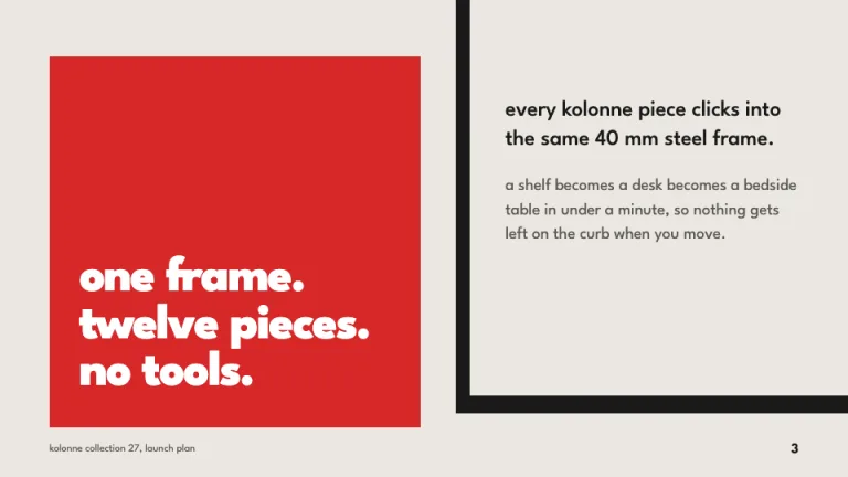 Bauhaus Big statement slide