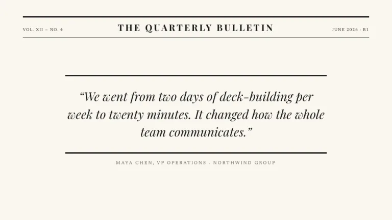 Broadsheet Quote slide