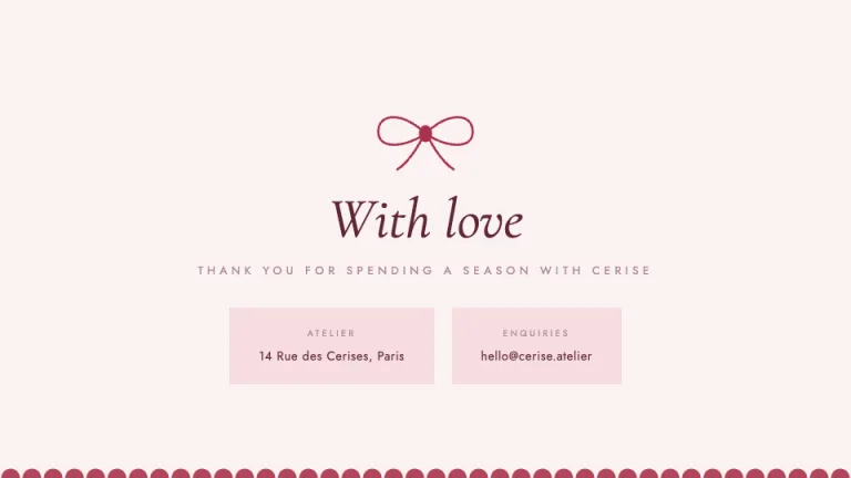 Coquette Closing slide