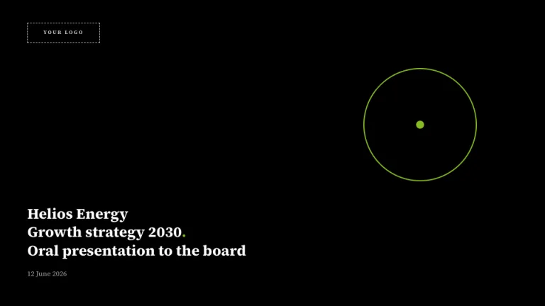 Deloitte Style: Title slide