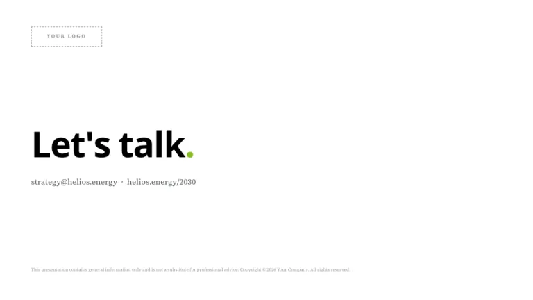 Deloitte Style Closing slide