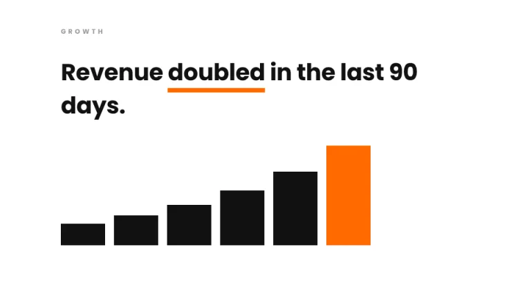 Demo Day Chart & insight slide