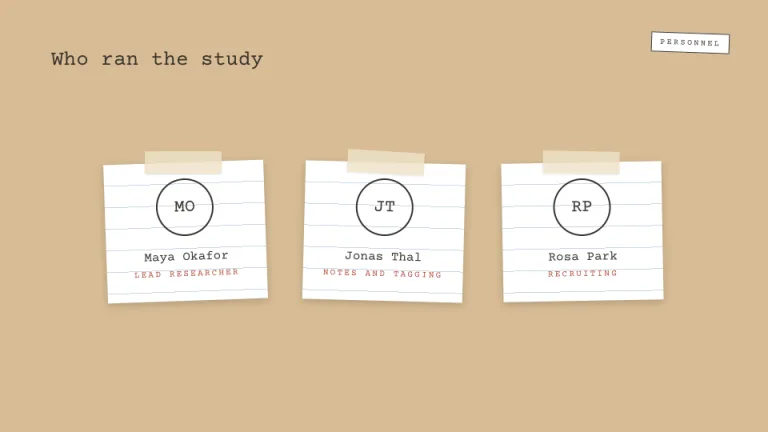 Field Notes Team slide