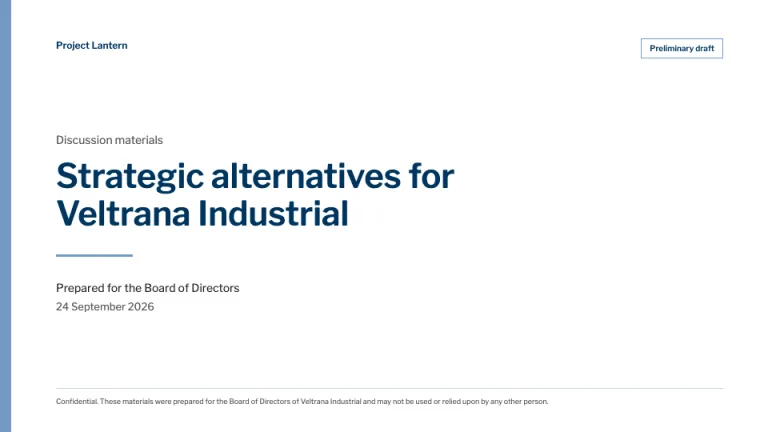 Goldman Sachs Style: Cover slide