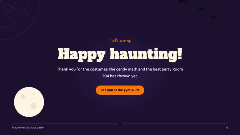 Halloween Happy haunting slide