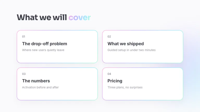 Holo Agenda slide