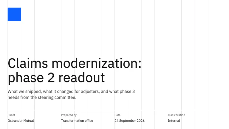 IBM Style Title on the 2x grid slide