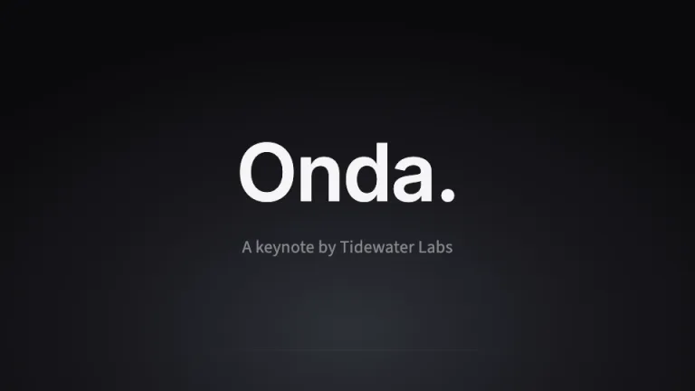 Keynote Minimal Title slide