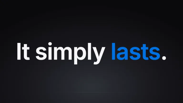 Keynote Minimal Three-word statement slide
