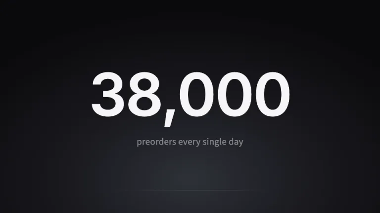 Keynote Minimal Big number slide