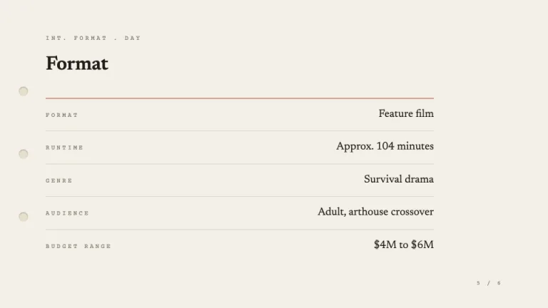 Logline Format slide