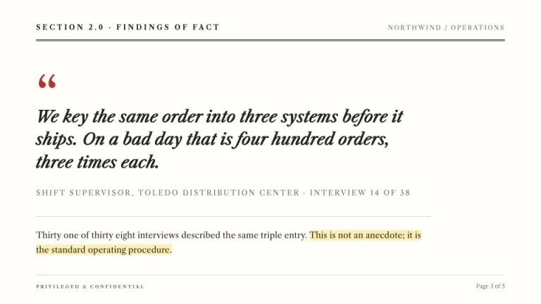 Memo Quote slide
