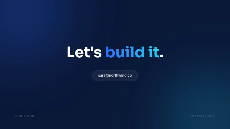 Midnight Pitch Closing slide