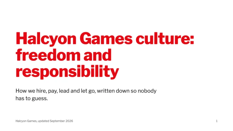 Netflix Culture Deck Title slide