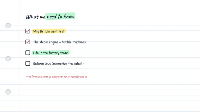 Notebook Agenda slide