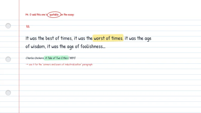 Notebook Quote slide