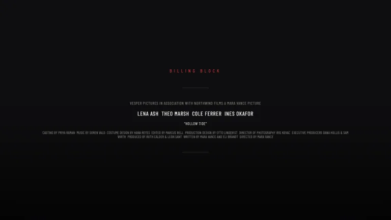 One Sheet Billing block slide