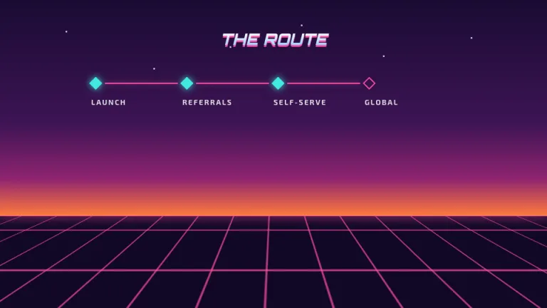 Outrun Timeline slide