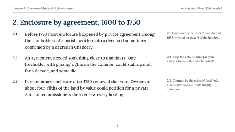 Oxford Style Handout section slide