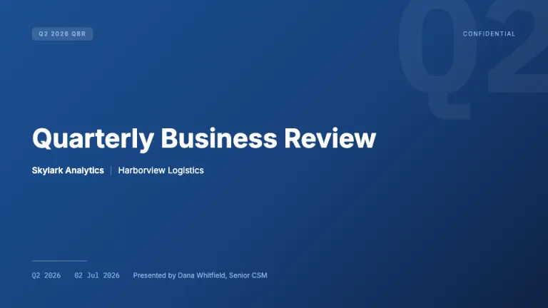 QBR: Title slide