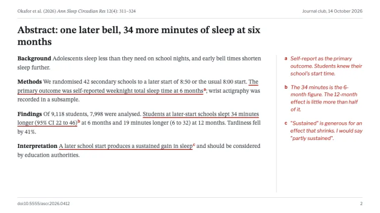 Research Paper Abstract in one slide slide