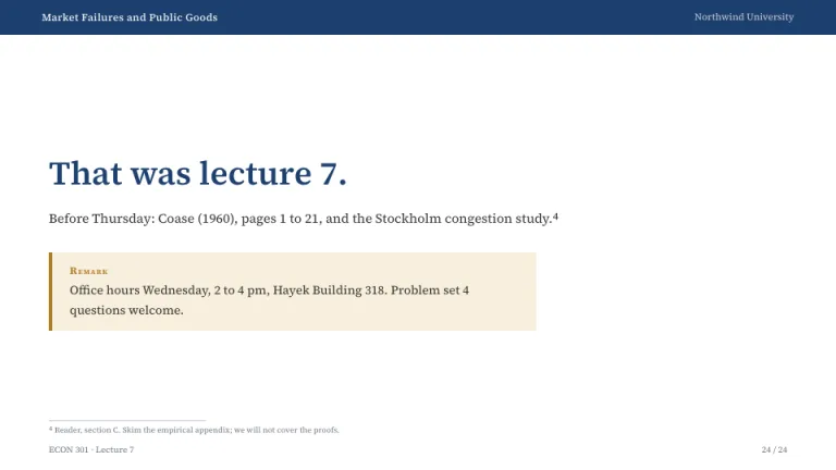 Seminar Closing slide