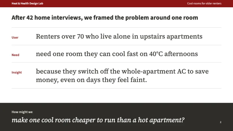 Stanford Style Problem framing slide