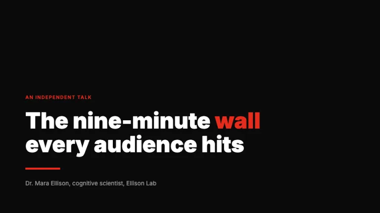 TED Style Title slide