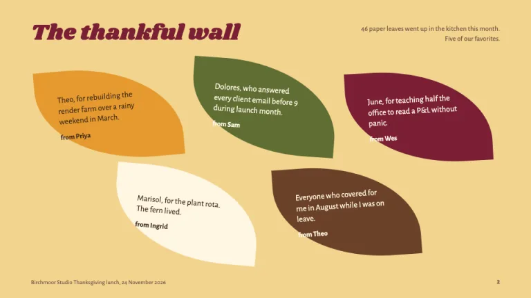 Thanksgiving Thankful wall slide