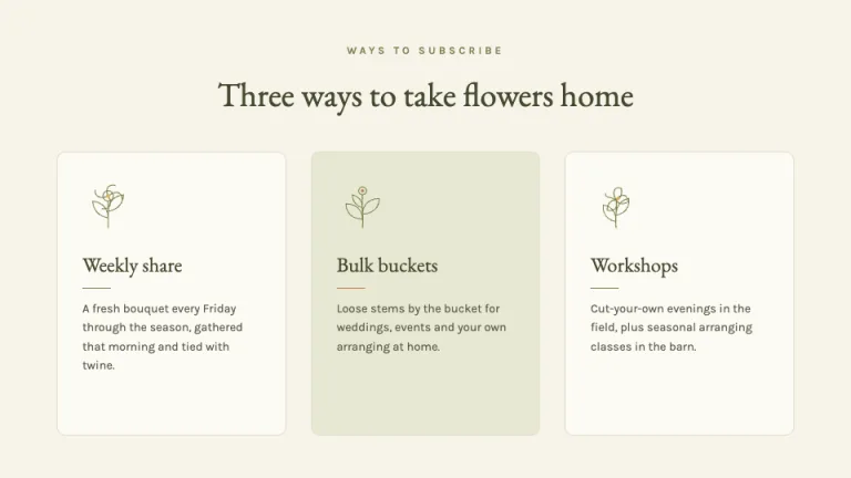 Wildflower Offerings slide