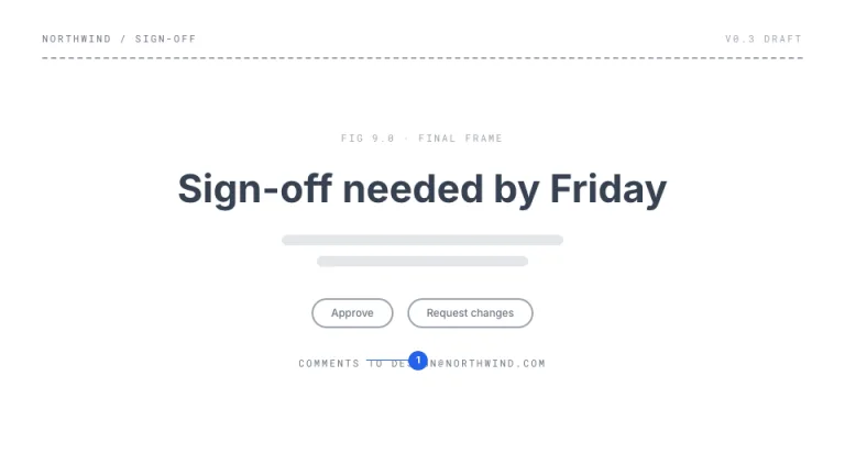 Wireframe Closing slide