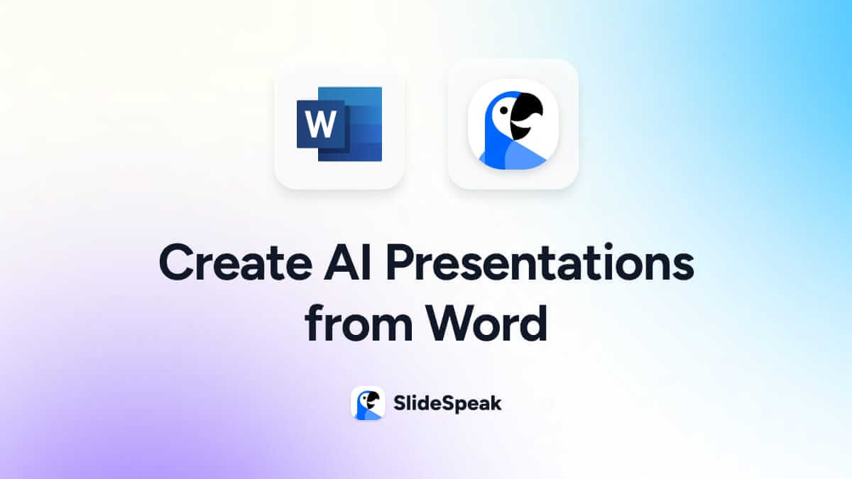 Generate PowerPoint with AI from any Word document
