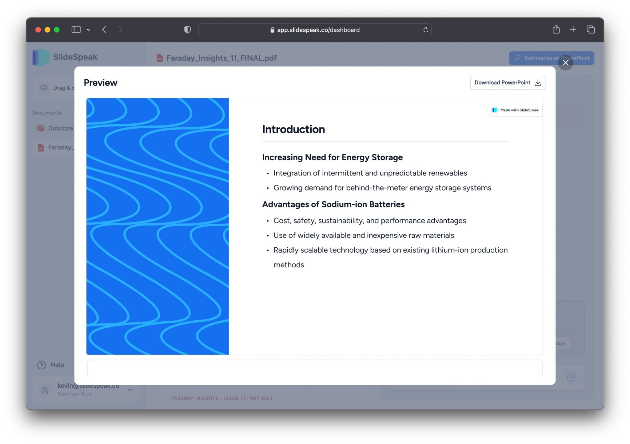 create powerpoint presentation from word document ai