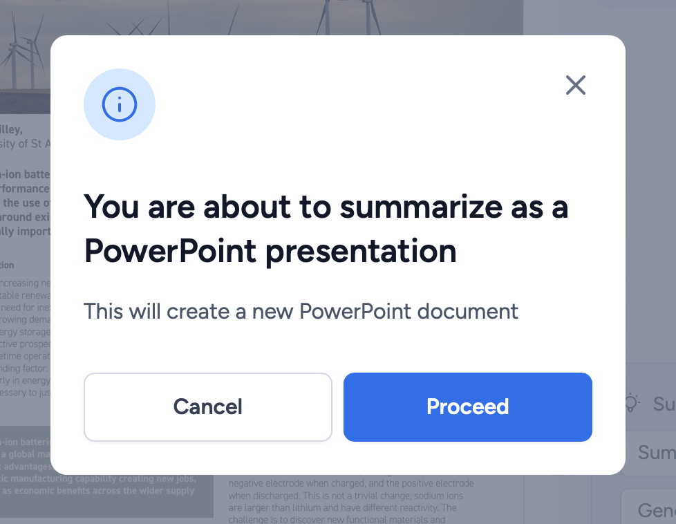 how to make power point presentation using ai