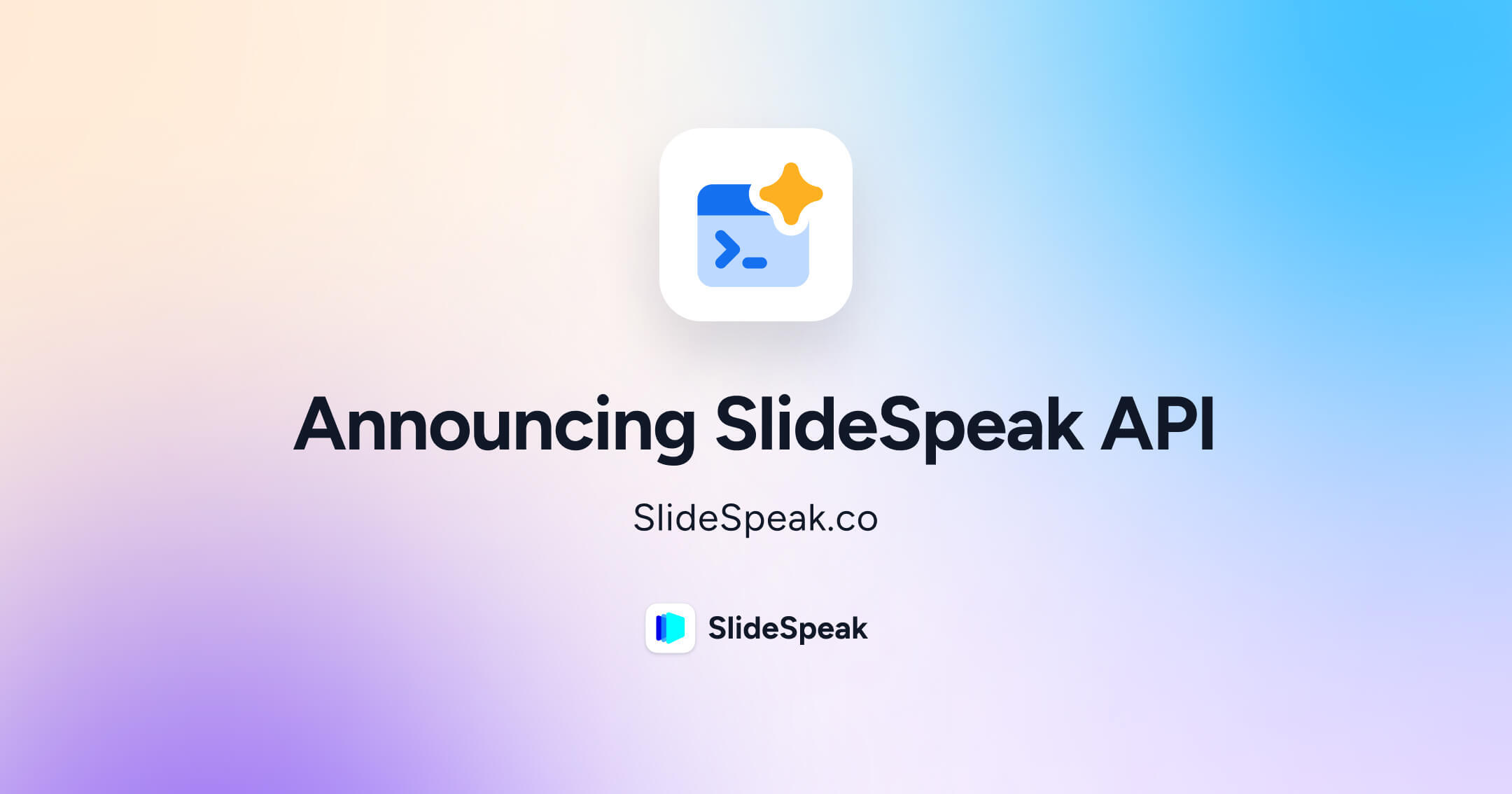 Announcing SlideSpeak API