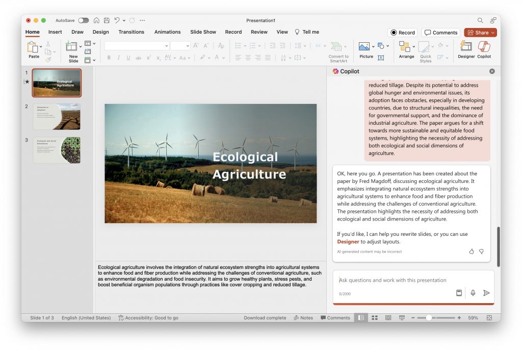 make powerpoint presentation from pdf