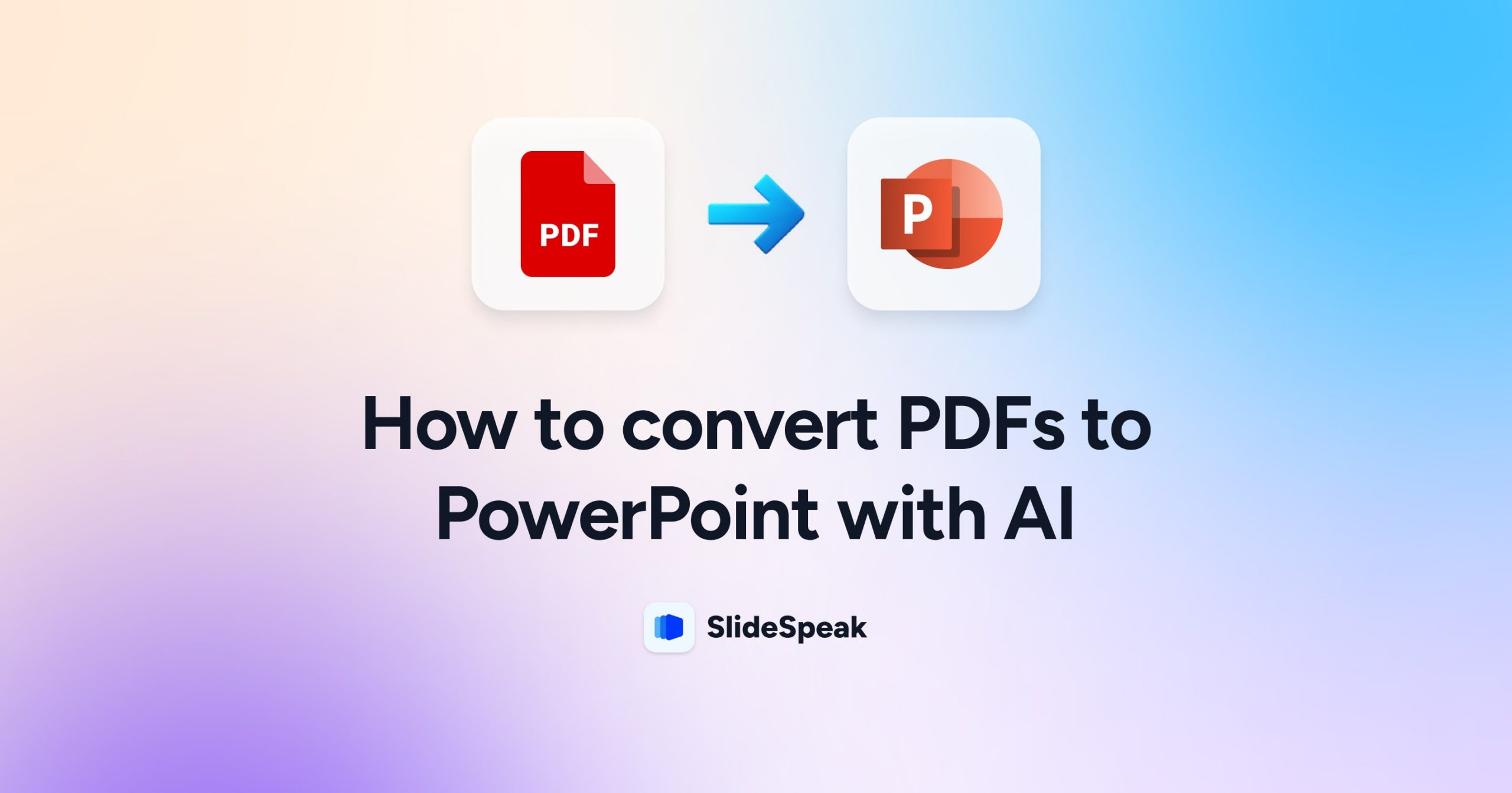 How to Convert PDFs to PowerPoint with AI