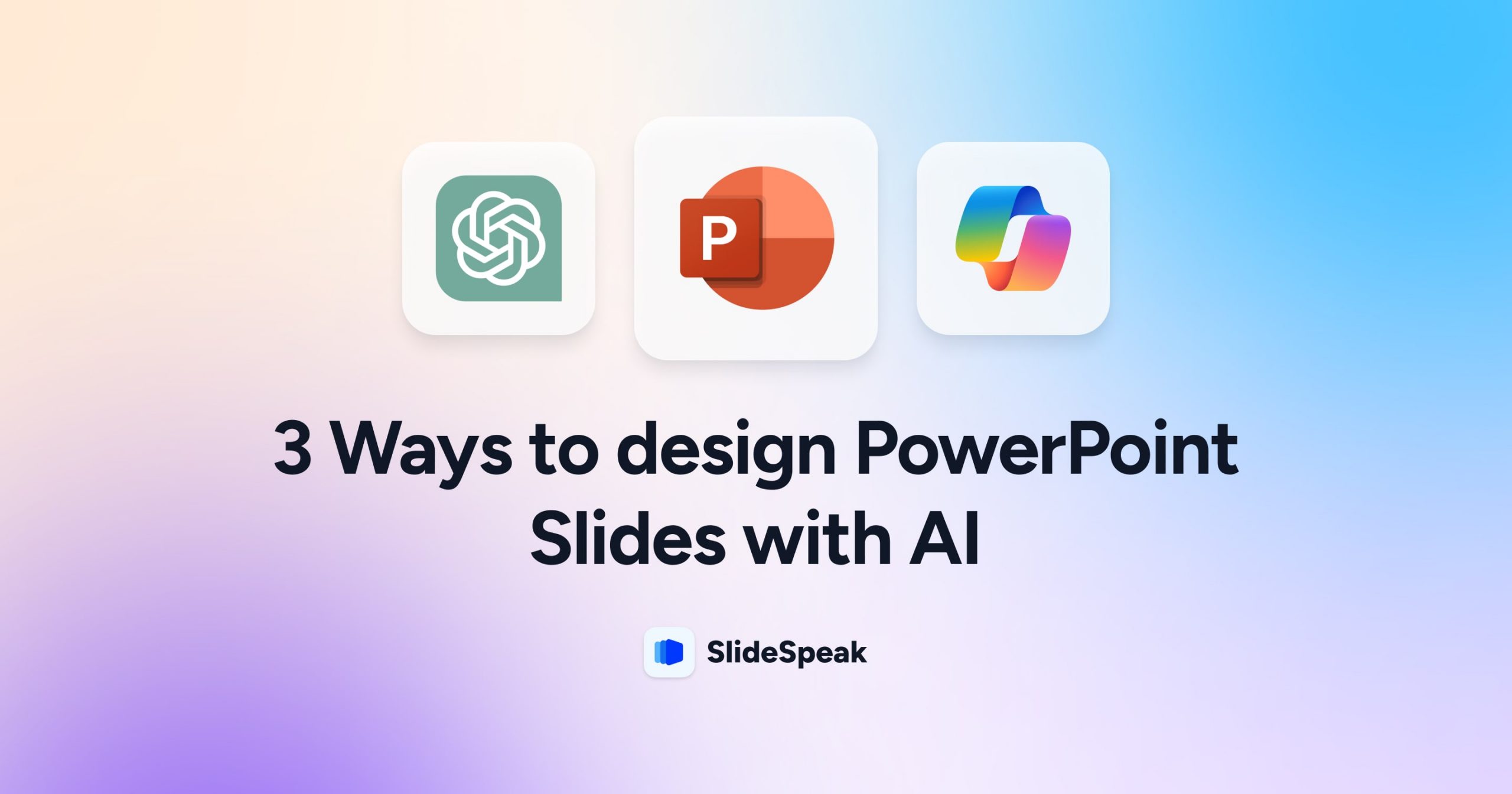 how to create ppt presentation using ai