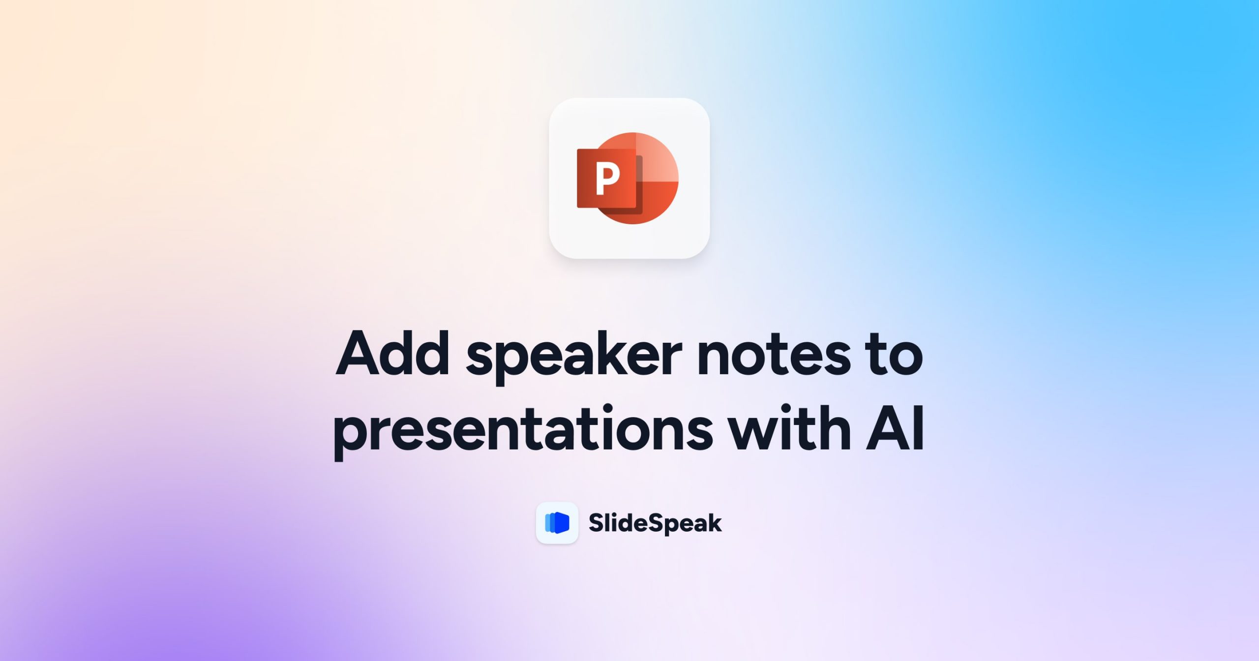 powerpoint presentation with notes for speaker
