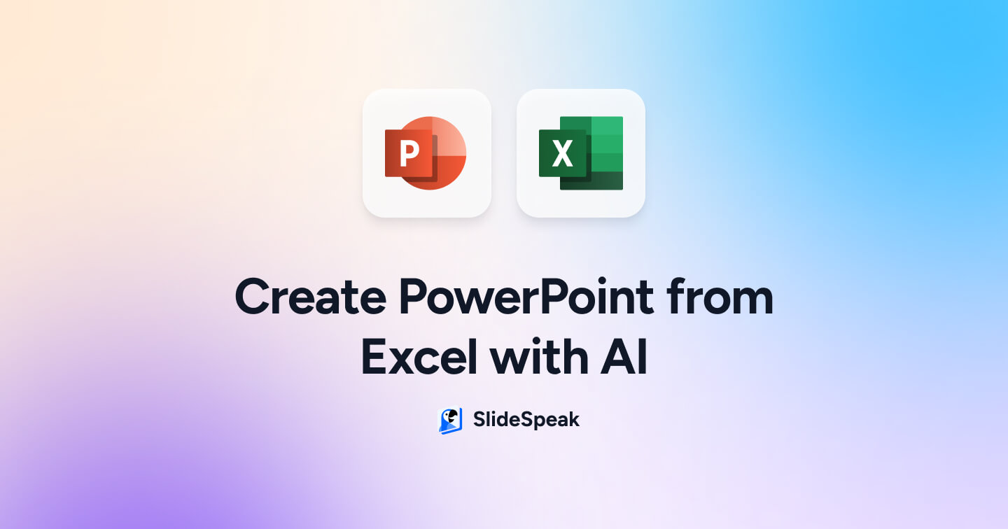 How to create PowerPoint from Excel