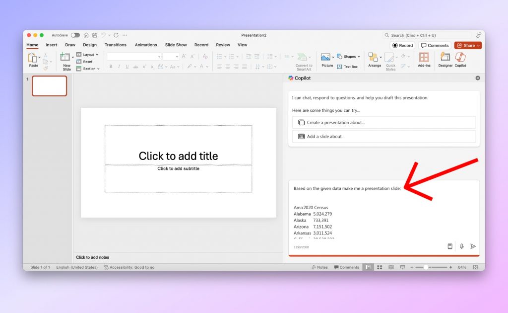 how to create powerpoint presentation in excel