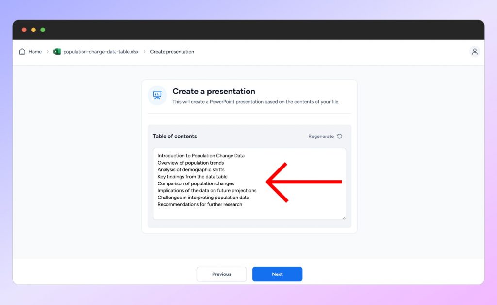 how to make presentation in excel