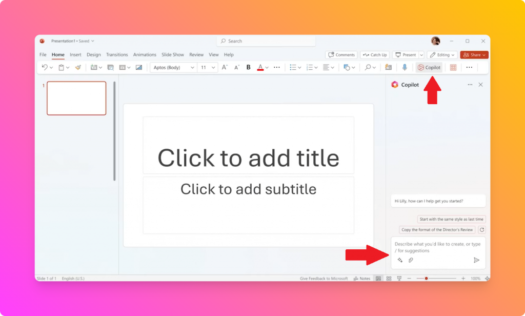 Microsoft PowerPoint Copilot Launch