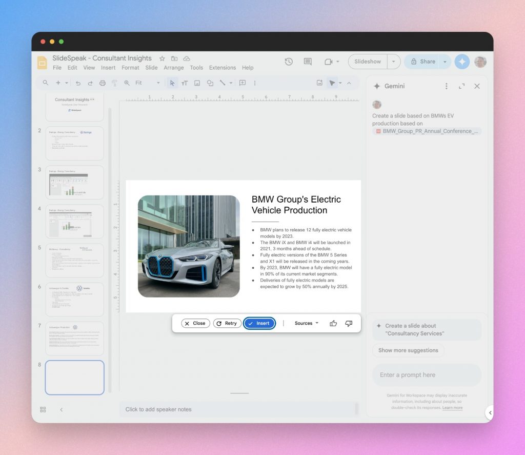 google presentations ai