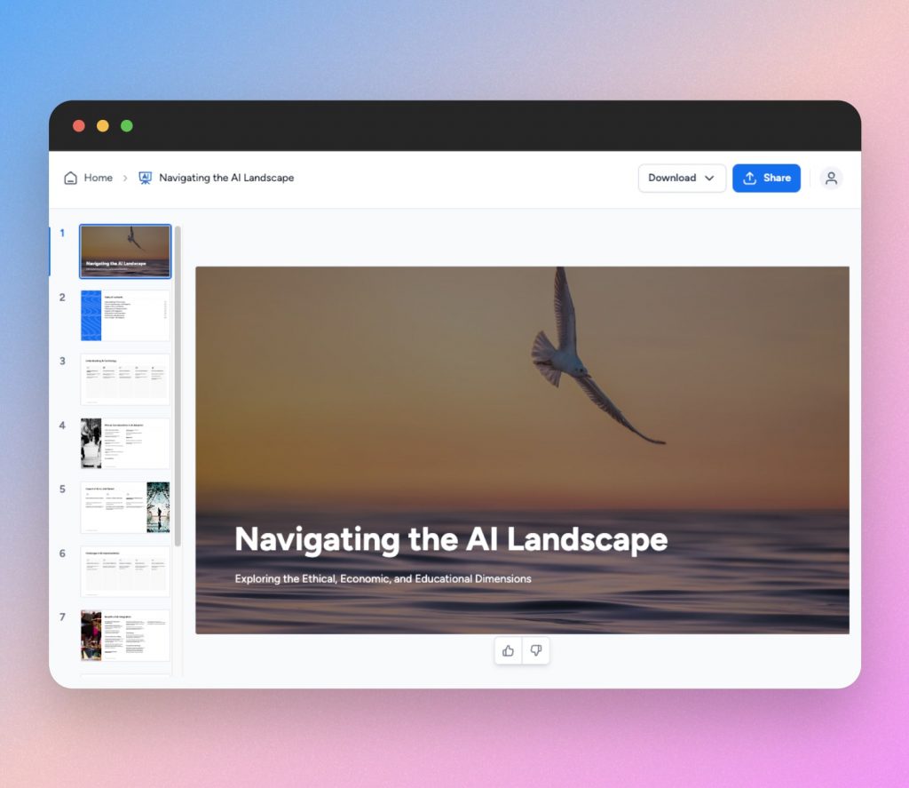 google presentations ai